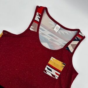 Sunshine & Rodeo Tank Top Sleeveless Aztec Print‎ Casual Medium